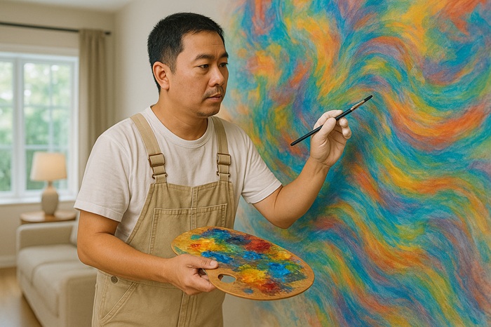 Thi công sơn nghệ thuật